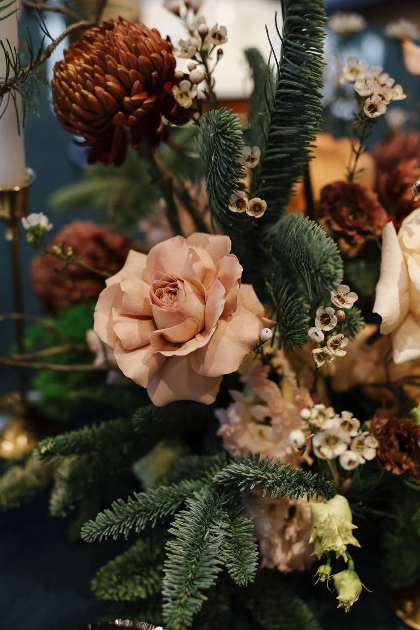 Fresh floral arrangement detail